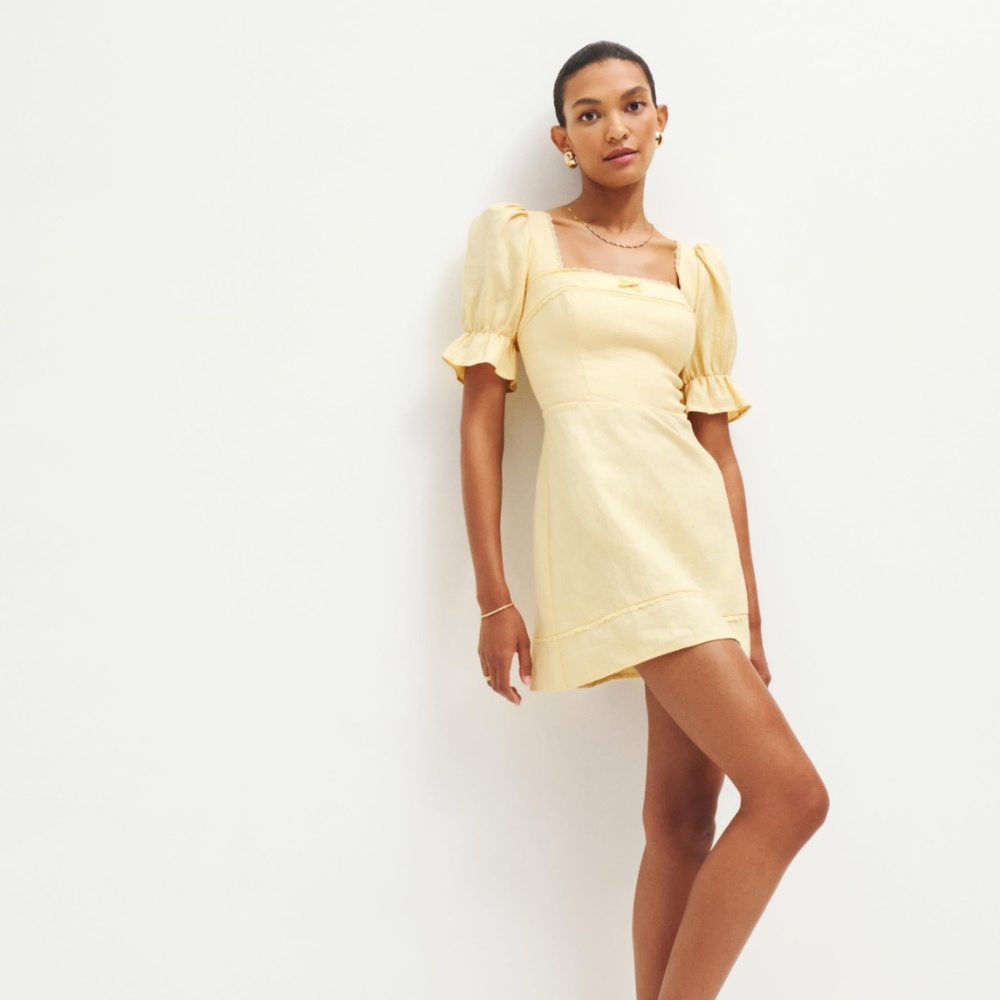 Reformation Evianna Linen Dress